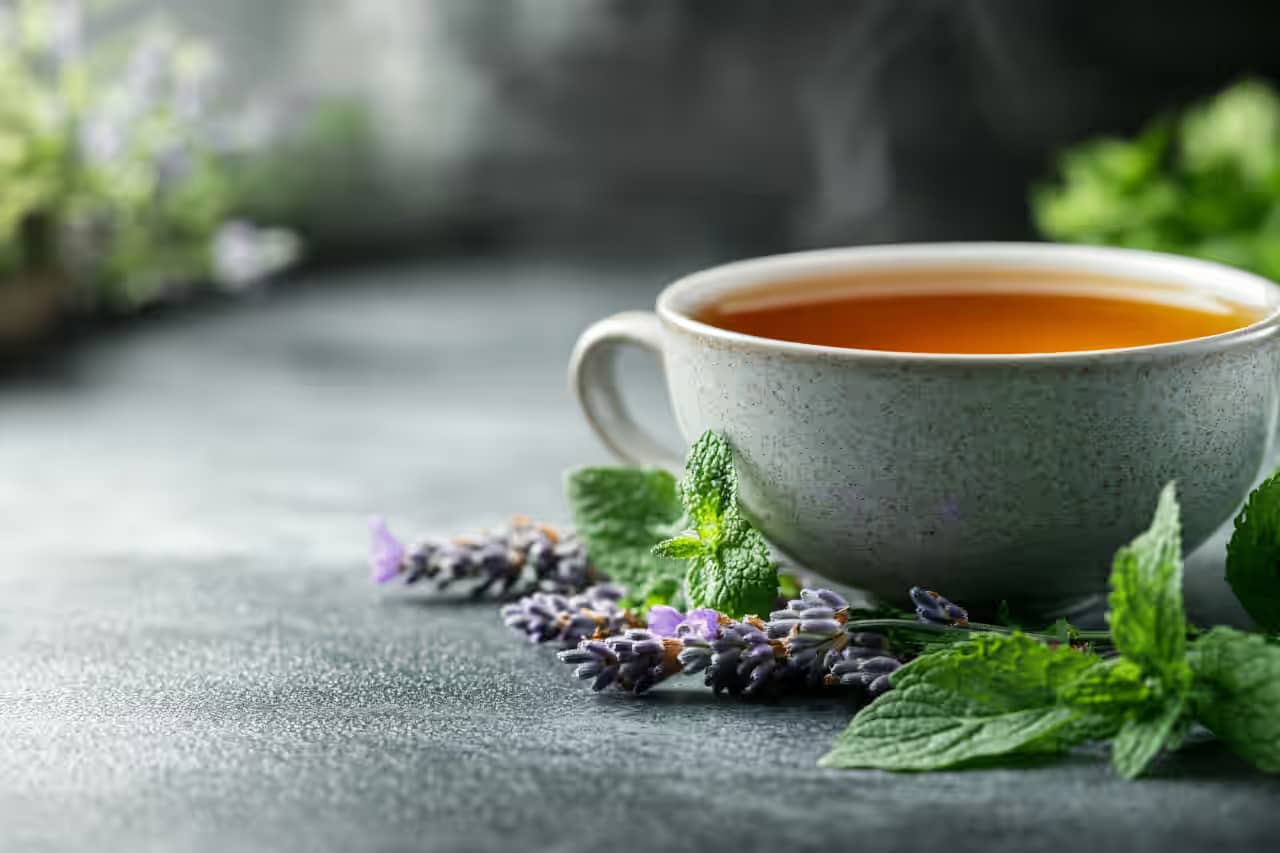 mint and lavender tea