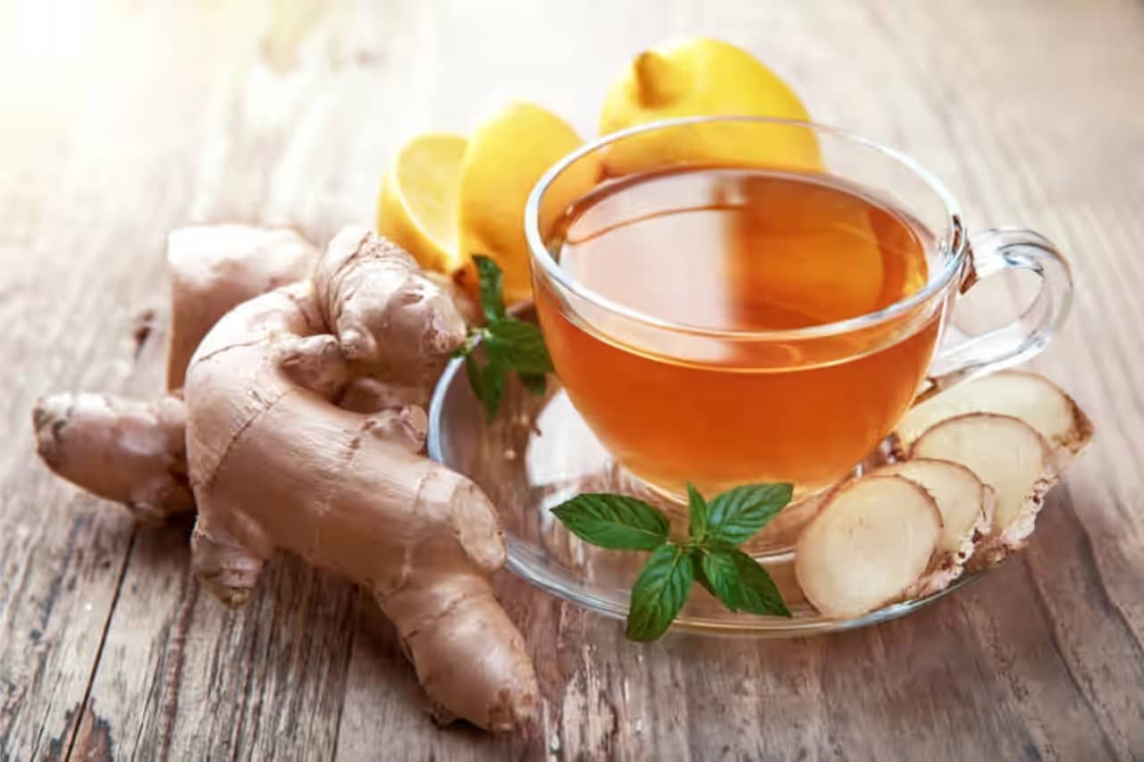 peppermint and ginger tea